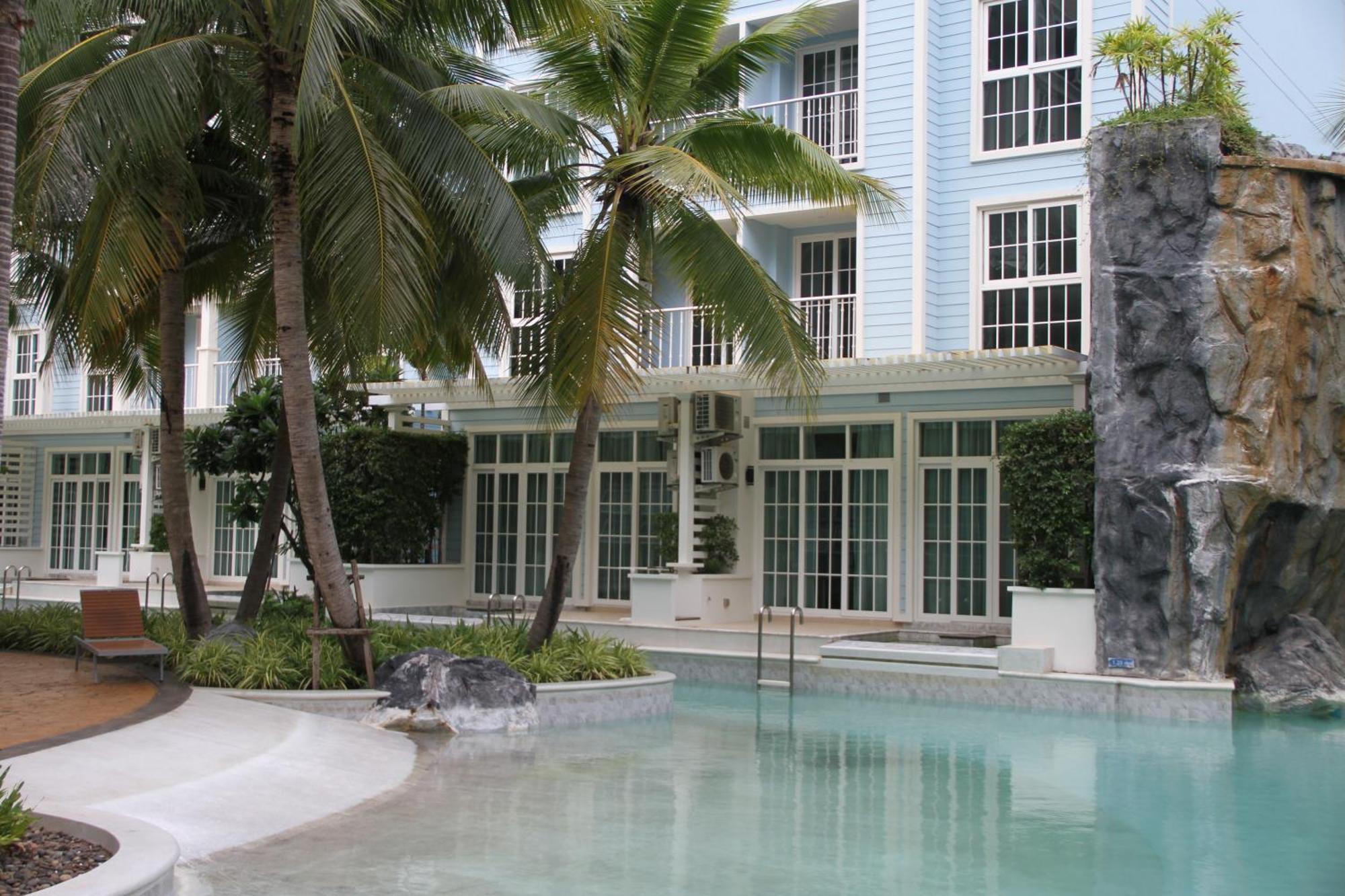 Grand Florida芭提雅带免费游泳池温泉桑拿浴和健身房瑜伽室私家海滩公寓e206 Na Chom Thian Exteriör bild